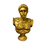 Busto Decorativo en Acabado Dorado