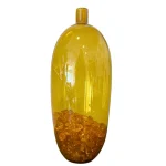 Jarrón Amarillo Ovalado