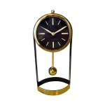 Reloj con Base Dorado Negro