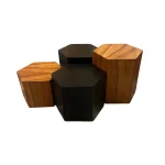 Mesa de Centro Exagón Tzalam Tabaco