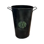 Florero Negro de Metal