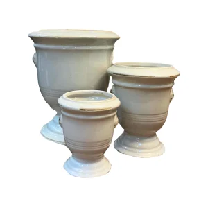 Set de Tres Jarrones Blancos