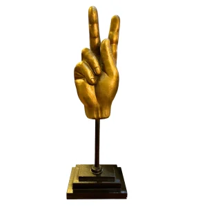 Escultura de Mano Oro