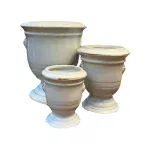 Set de Tres Jarrones Blancos