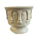 Maceta Rostro Gris