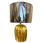 Lámpara de Mesa Dorada